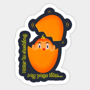 egg cartoon Sticker